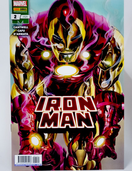 CÓMIC DE KIOSCO IRON MAN 2 MARVEL 121 VOL.2 VOLUMEN PANINI GRAPA