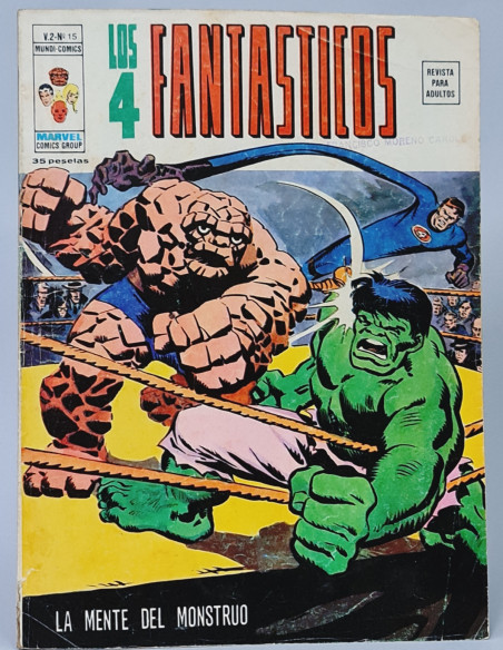 LOS CUATRO FANTÁSTICOS 15 MENTE DEL MONSTRUO MARVEL VOL2 VOLUMEN VOL.2 COMIC VÉRTICE NORMAL ESTADO