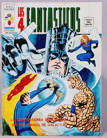 LOS 4 FANTÁSTICOS 26 LA CONTRA TIERRA VOL2 VOLUMEN VOL.2 COMICS MARVEL VERTICE NORMAL ESTADO
