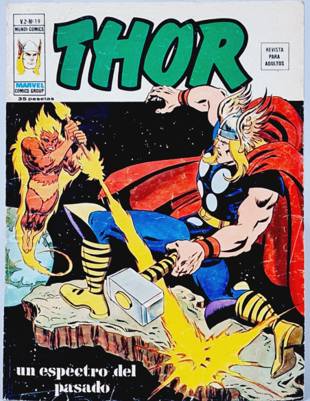 CÓMIC THOR 19 UN ESPECTRO DEL PASADO VOL2 EDICIONES VERTICE MARVEL VOL.2 VOLUMEN BUEN ESTADO