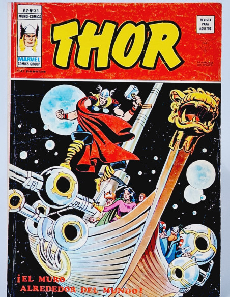 CÓMIC THOR 33 EL MURO ALREDEDOR DEL MUNDO VOL2 EDICIONES VERTICE MARVEL VOL.2 VOLUMEN BUEN ESTADO