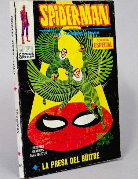 CÓMIC SPIDERMAN 26 LA PRESA DEL BUITRE VOL.1 VERTICE MARVEL TACO SIN AVENTURA COMPLEMENTARIA