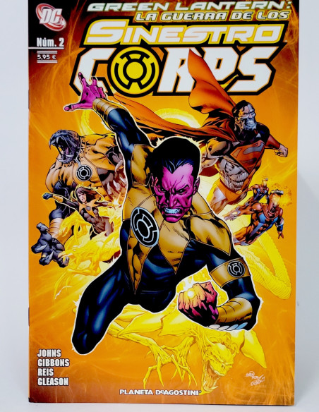 CÓMIC DE KIOSCO GREEN LANTERN LA GUERRA DE LOS SINIESTROS CORPS 2 DC PLANETA DEAGOSTINI GRAPA