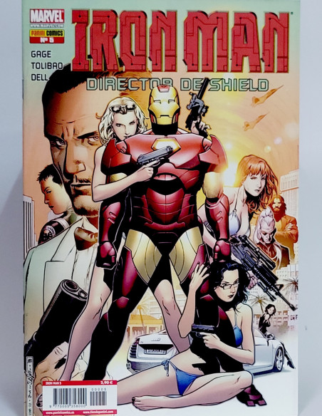 CÓMIC DE KIOSCO LA INICIATIVA IRON MAN DIRECTOR DE SHIELD 5 PANINI MARVEL GRAPA