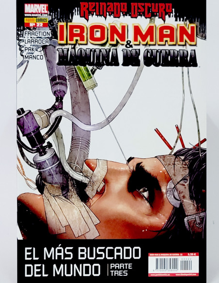 CÓMIC DE KIOSCO REINADO OSCURO IRON MAN MÁQUINA DE GUERRA 22 PANINI MARVEL GRAPA