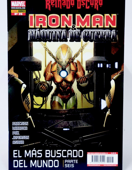 CÓMIC DE KIOSCO REINADO OSCURO IRON MAN MÁQUINA DE GUERRA 25 PANINI MARVEL GRAPA
