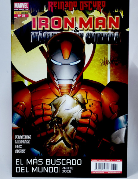 CÓMIC DE KIOSCO REINADO OSCURO IRON MAN MÁQUINA DE GUERRA 31 PANINI MARVEL GRAPA