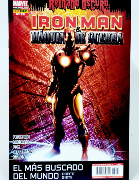 CÓMIC DE KIOSCO REINADO OSCURO IRON MAN MÁQUINA DE GUERRA 26 PANINI MARVEL GRAPA