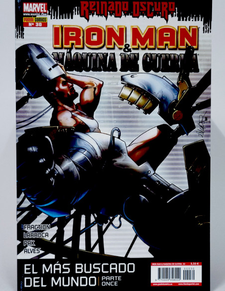 CÓMIC DE KIOSCO REINADO OSCURO IRON MAN MÁQUINA DE GUERRA 30 PANINI MARVEL GRAPA