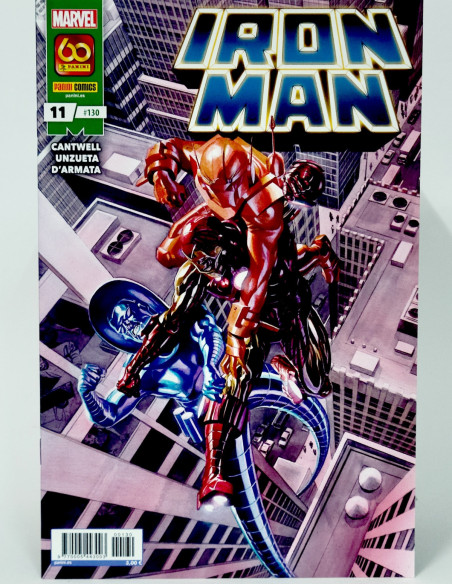 CÓMIC DE KIOSCO EL INVENCIBLE IRON MAN 130 VOL.2 PANINI 11 MARVEL VOLUMEN GRAPA