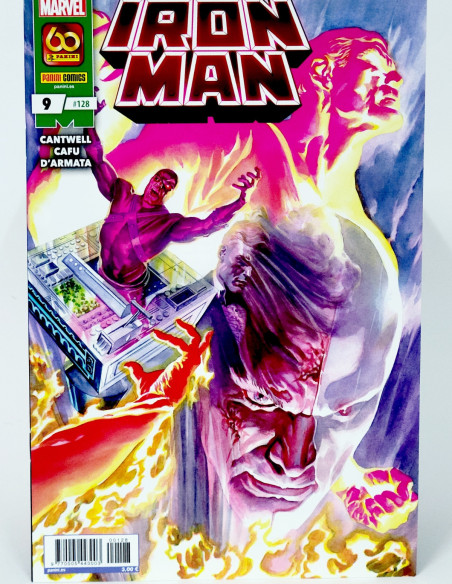 CÓMIC DE KIOSCO EL INVENCIBLE IRON MAN 128 VOL.2 PANINI 9 MARVEL VOLUMEN GRAPA
