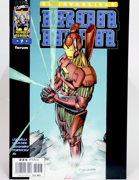 CÓMIC DE KIOSCO HEROES REBORN IRON MAN 7 FORUM MARVEL GRAPA