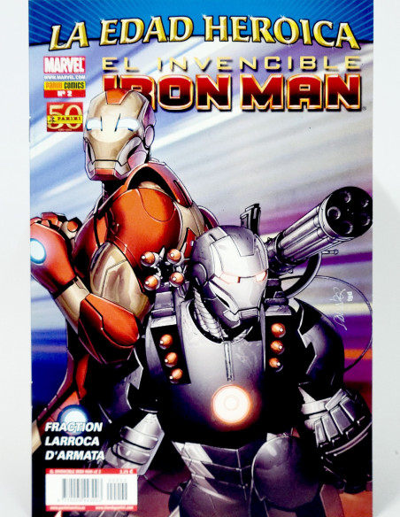 CÓMIC DE KIOSCO LA EDAD HEROICA EL INVENCIBLE IRON MAN 2 PANINI VOL.2 MARVEL VOLUMEN GRAPA