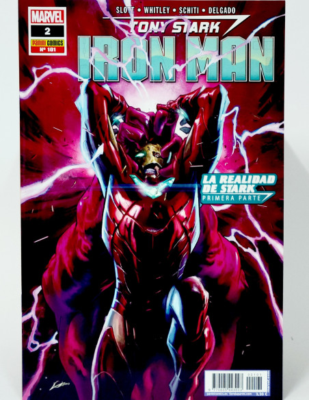 CÓMIC DE KIOSCO TONY STARK EL INVENCIBLE IRON MAN 101 VOL.2 PANINI MARVEL VOLUMEN 2 GRAPA