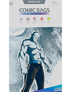 BAGS CURRENT SIZE SOLAPA ADHESIVA ULTIMATE GUARD COMIC...