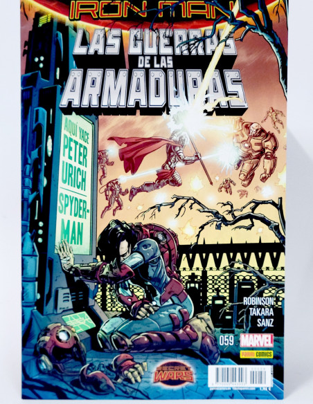 CÓMIC DE KIOSCO EL INVENCIBLE IRON MAN LAS GUERRAS ARMADURAS 59 VOL.2 PANINI MARVEL VOLUMEN GRAPA