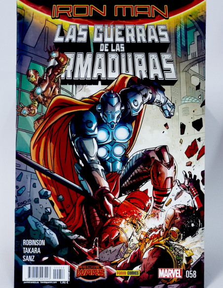 CÓMIC DE KIOSCO EL INVENCIBLE IRON MAN LAS GUERRAS ARMADURAS 58 VOL.2 PANINI MARVEL VOLUMEN GRAPA