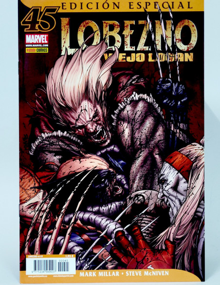 CÓMIC DE KIOSCO LOBEZNO EL VIEJO LOGAN 45 EDICIÓN ESPECIAL PANINI VOL.4 MARVEL VOLUMEN GRAPA