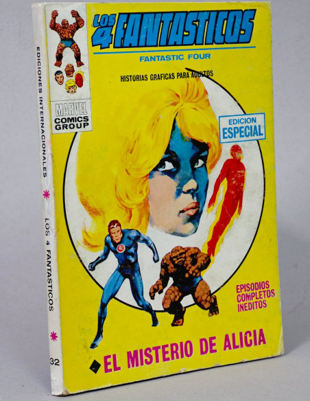 CÓMIC LOS 4 FANTASTICOS 32 EL MISTERIO DE ALICIA VOL.1 VERTICE MARVEL VOLUMEN TACO BUEN ESTADO
