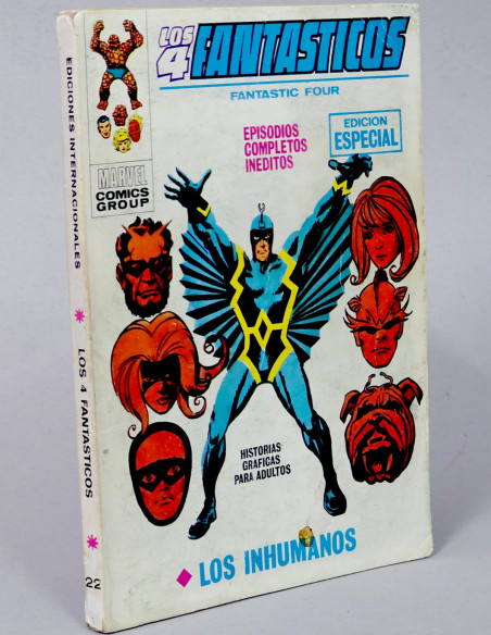 CÓMIC LOS 4 FANTASTICOS 22 LOS INHUMANOS VOL.1 VERTICE MARVEL VOLUMEN TACO NORMAL ESTADO