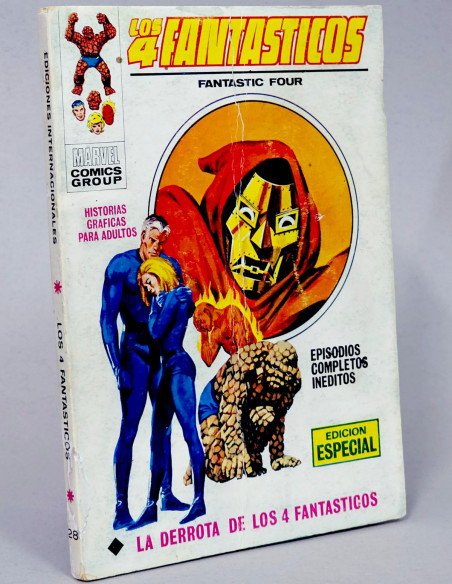 CÓMIC LOS 4 FANTASTICOS 28 VOL.1 LA DERROTA VERTICE MARVEL VOLUMEN TACO NORMAL ESTADO