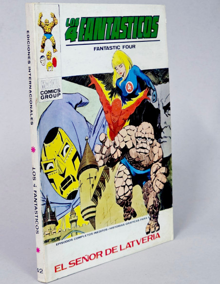 CÓMIC LOS 4 FANTASTICOS 42 EL SEÑOR DE LATVERIA VOL.1 VERTICE MARVEL VOLUMEN TACO MUY BUEN ESTADO