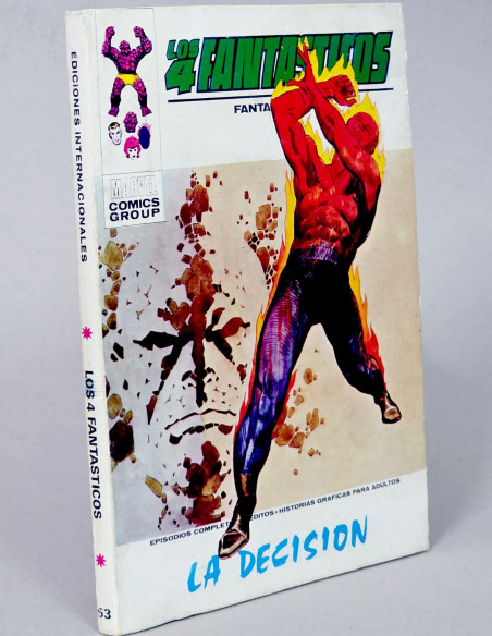 CÓMIC LOS 4 FANTASTICOS 53 LA DECISIÓN VOL.1 VERTICE MARVEL VOLUMEN TACO CASI EXCELENTE ESTADO