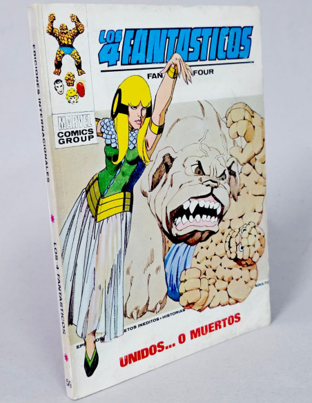 CÓMIC LOS 4 FANTASTICOS 59 UNIDOS O MUERTOS VOL.1 VERTICE MARVEL VOLUMEN TACO MUY BUEN ESTADO