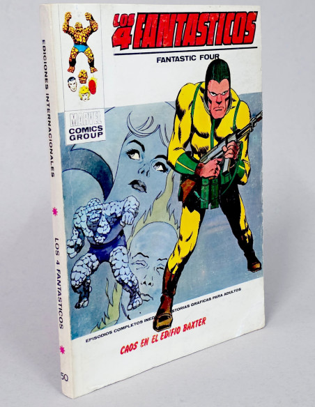 CÓMIC LOS 4 FANTASTICOS 50 CAOS EN EL EDIFICIO BAXTER VOL.1 VERTICE MARVEL VOLUMEN TACO BUEN ESTADO