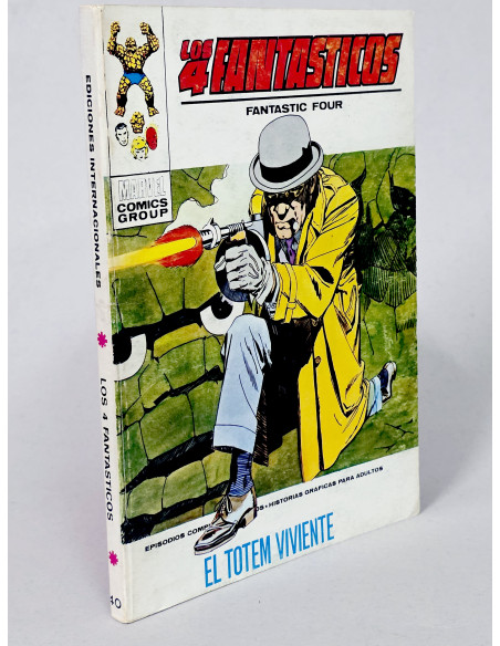 CÓMIC LOS 4 FANTASTICOS 40 EL TÓTEM VIVIENTE VOL.1 VERTICE MARVEL VOLUMEN TACO MUY BUEN ESTADO