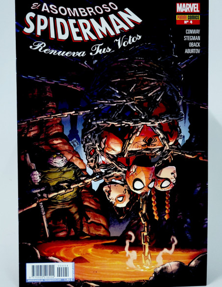 CÓMIC DE KIOSCO EL ASOMBROSO SPIDERMAN 4 RENUEVA TUS VOTOS PANINI MARVEL GRAPA