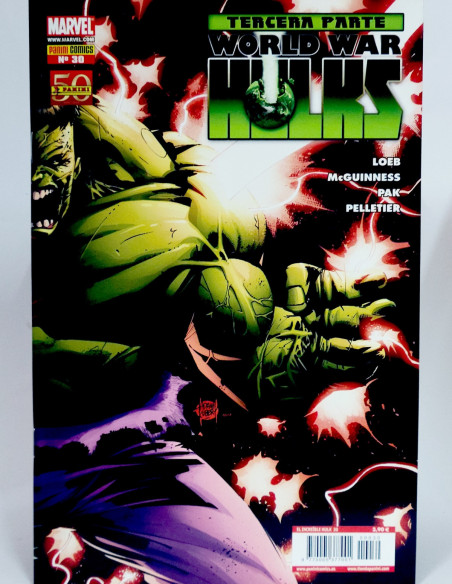 CÓMIC DE KIOSCO LOS INCREÍBLES HULKS 30 WORLD WAR TERCERA PARTE PANINI MARVEL GRAPA