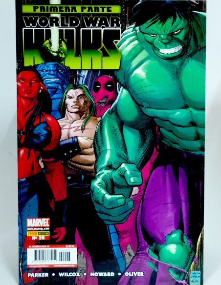 CÓMIC DE KIOSCO LOS INCREÍBLES HULKS 28 WORLD WAR PRIMERA PARTE PANINI MARVEL GRAPA
