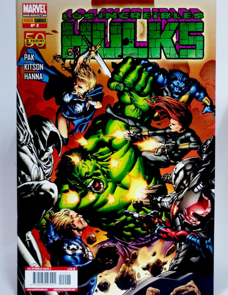 CÓMIC DE KIOSCO LOS INCREÍBLES HULKS 2 PANINI MARVEL GRAPA