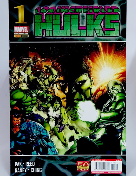 CÓMIC DE KIOSCO LOS INCREÍBLES HULKS 1 PANINI MARVEL GRAPA
