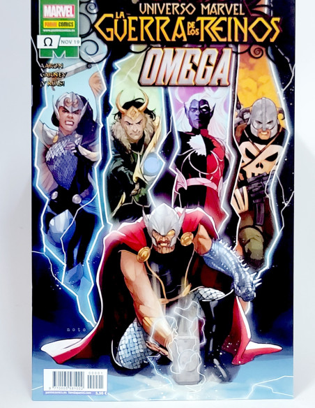CÓMIC DE KIOSCO UNIVERSO MARVEL LA GUERRA DE LOS REINOS OMEGA PANINI NOVIEMBRE 2019 MARVEL GRAPA