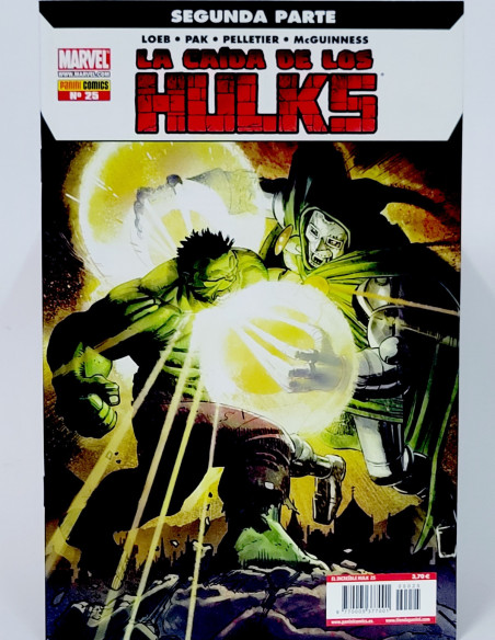 CÓMIC DE KIOSCO LA CAÍDA DE LOS HULKS 25 PANINI MARVEL GRAPA