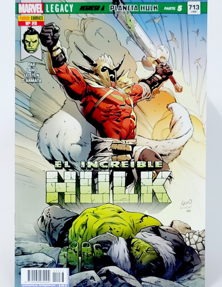 CÓMIC DE KIOSCO EL INCREÍBLE HULK 73 PANINI MARVEL GRAPA
