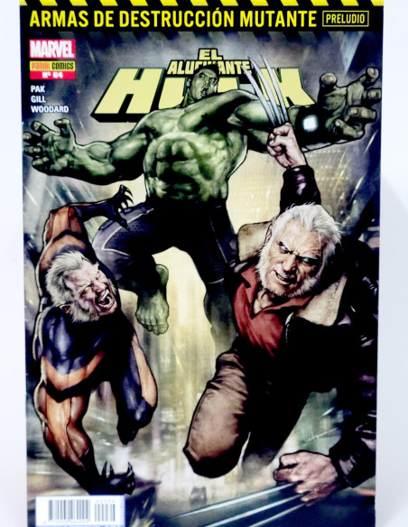 CÓMIC DE KIOSCO EL ALUCINANTE HULK 64 ARMAS DESTRUCCIÓN MUTANTE PANINI MARVEL GRAPA