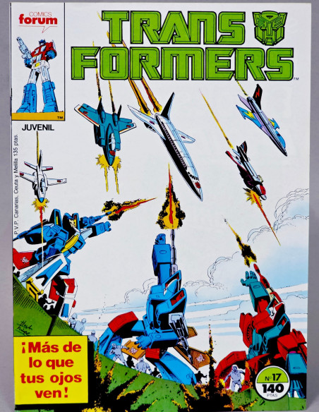 CÓMIC DE KIOSCO TRANSFORMERS 17 FORUM MARVEL GRAPA