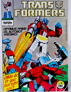 CÓMIC DE KIOSCO TRANSFORMERS 9 FORUM MARVEL GRAPA