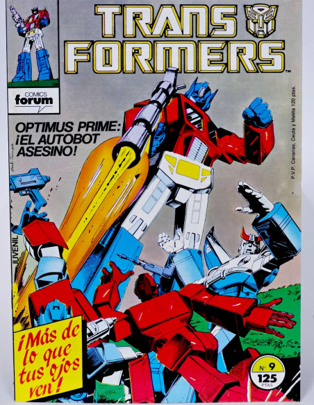 CÓMIC DE KIOSCO TRANSFORMERS 9 FORUM MARVEL GRAPA