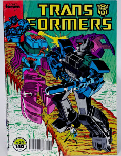 CÓMIC DE KIOSCO TRANSFORMERS 34 FORUM MARVEL GRAPA