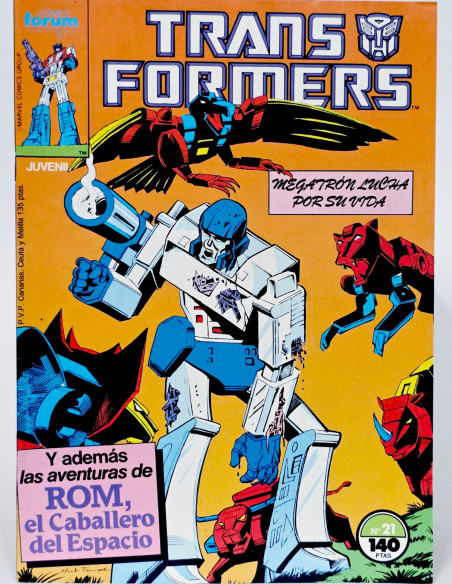 CÓMIC DE KIOSCO TRANSFORMERS 21 FORUM MARVEL GRAPA