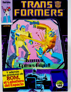 CÓMIC DE KIOSCO TRANSFORMERS 20 FORUM MARVEL GRAPA