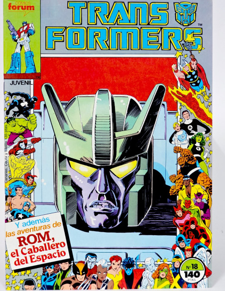 CÓMIC DE KIOSCO TRANSFORMERS 18 FORUM MARVEL GRAPA