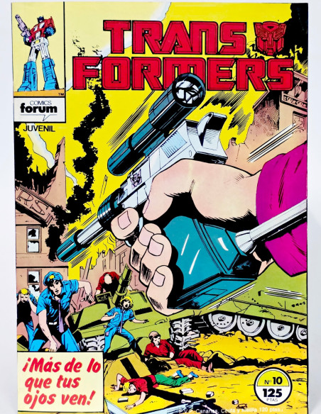 CÓMIC DE KIOSCO TRANSFORMERS 10 FORUM MARVEL GRAPA