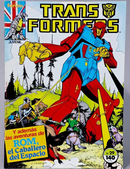 CÓMIC TRANSFORMERS 29 FORUM MARVEL GRAPA MUY BUEN ESTADO