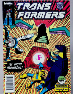 CÓMIC TRANSFORMERS 57 FORUM MARVEL GRAPA MUY BUEN ESTADO