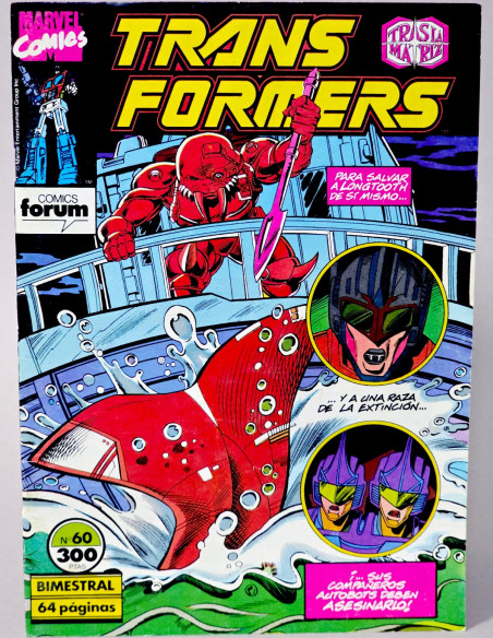 CÓMIC TRANSFORMERS 60 FORUM MARVEL GRAPA MUY BUEN ESTADO